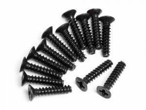 Countersunk Cross Head Self-Tapping Screw M3x14mm (13Pcs)