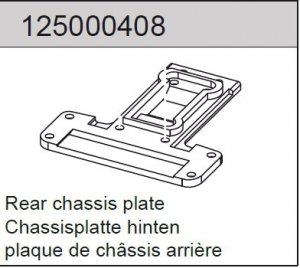 Rear Chassis Plate 2WD 