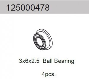 BALL BEARING 3X6X2.5 2WD 