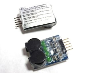 Wskaźnik napięcia LED + Buzzer LiPo 2-4S optyczno - akustyczny