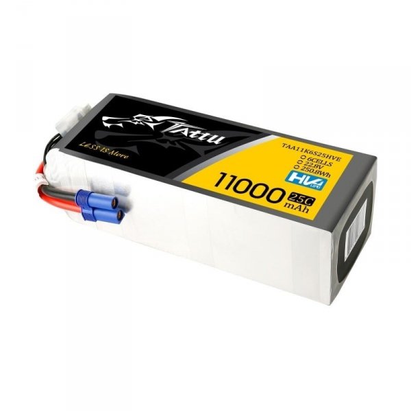 Akumulator Tattu 11000MAH 22.8V HV 25C 6S1P Lipo Battery Pack with EC5 Plug