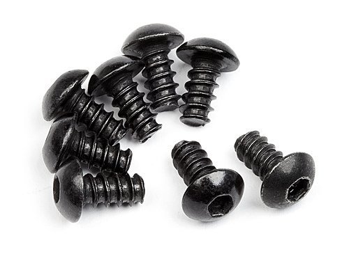 TP. BUTTON HEAD SCREW M3x6mm (HEX SOCKET/8pcs)