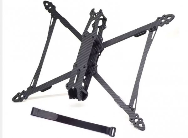 Rama drona FPV carbon 9 cali 387mm z ramionami grubości 6mm włókno węglowe