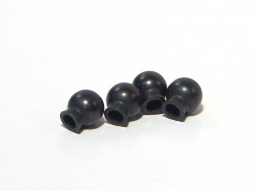 BALL 6.8X7.3X3MM (BLACK/4PCS)