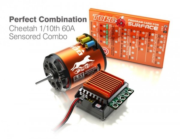 Zestaw napędowy SkyRC Cheetah1/10 + ESC 60A + silnik 17.5(regulator bezsczotkowy i silnik)