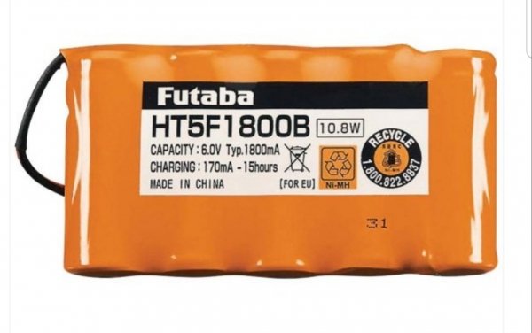Pakiet Futaba 6.0V 1800mAh NiMH