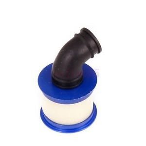 Aluminiowy, tuningowy filtr powietrza z kolankiem - N10002