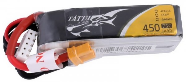 450mAh 14.8V 75C TATTU Gens Ace