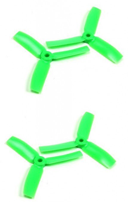 Śmigła Gemfan PC 3 Blade Bullnose 4x4 zielone (2x CW + 2x CCW)