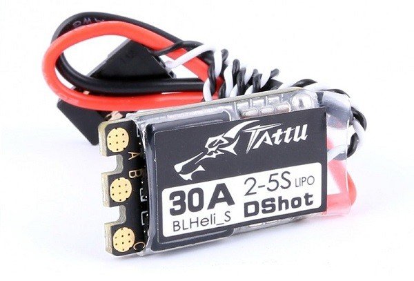 TATTU BLHeli_S 30A Esc (2-5S, w/Dshot, No BEC)