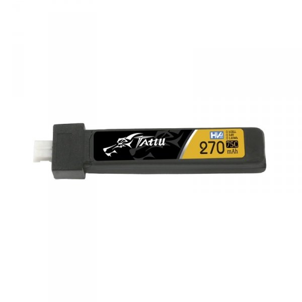 Tattu 270mAh 3.8V 75C 1S1P HV Lipo Battery Pack with JST-PHR 2.0 plug