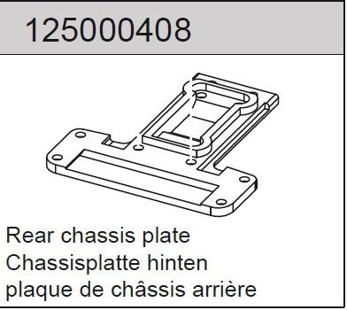 Rear Chassis Plate 2WD 