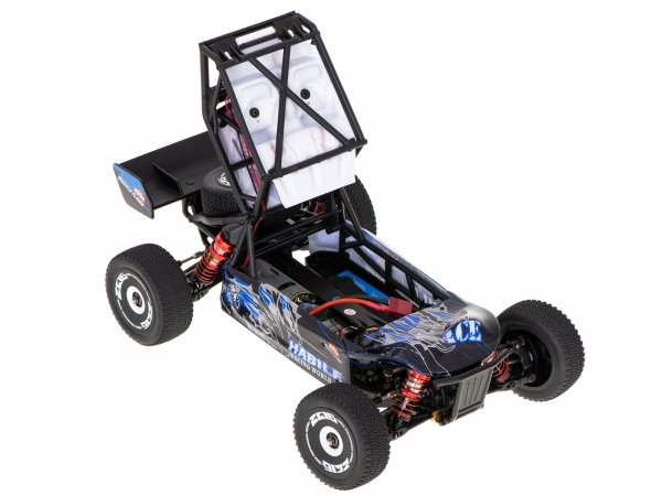 Samochód RC WLtoys 124018 2,4GHz 1:12 55km/h czarny LEDY