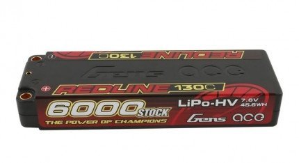 Akumulator LiPo Gens Ace 6000mAh 7.6V HV 130C &quot;Redline&quot; Gens Ace