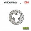 NG1086 TARCZA HAMULCOWA YAMAHA 125 MAJESTY 01-08 (190x58x4 / 3,7 / 3,7)