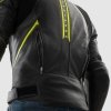 REBELHORN KURTKA SKÓRZANA VELOCE BLACK/GREY/FL YEL