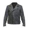 BROGER KURTKA  MOTO SKÓRZANA OHIO VINTAGE GREY