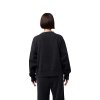 FOX BLUZA LADY WORDMARK OVERSIZED FLEECE CREW BLAC