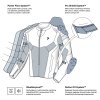 REBELHORN KURTKA TEKSTYLNA HIFLOW V BLAC/GR/FL YEL