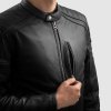 OZONE KURTKA MOTOCYKLOWA SKÓRZANA COLT BLACK
