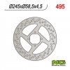 NG495 TARCZA HAMULCOWA YAMAHA YFM 350 WARRIOR '00-'03 (245x58,5x4,5)