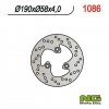 NG1086 TARCZA HAMULCOWA YAMAHA 125 MAJESTY 01-08 (190x58x4 / 3,7 / 3,7)