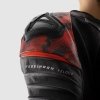 REBELHORN KURTKA SKÓRZANA VELOCE CAMO BLA/FLUO RED