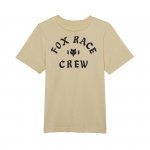 FOX T-SHIRT JUNIOR RACE CREW CREAM