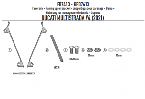 GIVI POPRZECZKA DO MONTAŻU GPS / SMART  DUCATI MUL