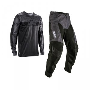 Strój offroadowy bluza i spodnie junior Leatt Ride Kit 3.5 Stealth Black Grey