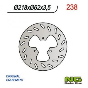 NG238 TARCZA HAMULCOWA DERBI 50/125, GAS GAS 125/450 (218X62X3,5) 3 OTWORY ŚR.10,5