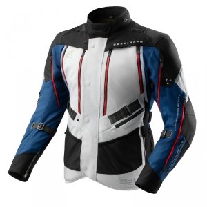 Kurtka motocyklowa tekstylna Rebelhorn Hardy 3.0 Blue Grey Red