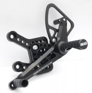 Podnóżki Regulowane RG Racing Bmw S1000Rr, Zestaw Black