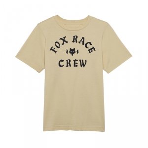 FOX T-SHIRT JUNIOR RACE CREW CREAM