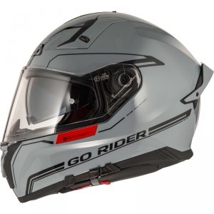Kask Motocyklowy NZI Go Rider Stream Duo Solid Nouveau Nardo Grey