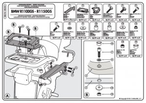 GIVI SR694 stelaż centralny Monokey R 1100 GS