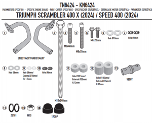GIVI OSŁONA SILNIKA GMOLE TRIUMPH Scrambler 400