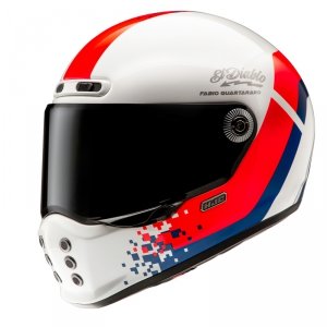 HJC KASK INTEGRALNY V10 FQ20 RETRO WHITE/RD/BLUE