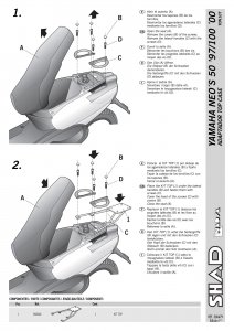 SHAD KSHY0N10T STELAŻ KUFRA TYŁ DO YAMAHA NEO'S