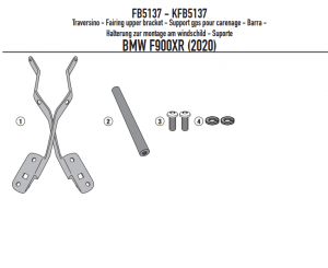 GIVI POPRZECZKA DO MONTAŻU GPS / BMW F 900 XR (20)