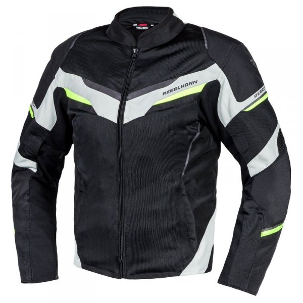 REBELHORN  KURTKA TEKSTYLNA FLUX BLACK/ICE/FLO YEL