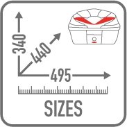 GIVI KUFER CENTRALNY B360 MONOLOCK (36LT)