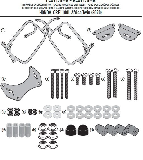 KAPPA KLO1179MK STELAŻ KUFRA HONDA CRF 1100L Afric