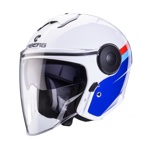 CABERG KASK JET Z BLENDĄ SOHO ZEPHYR BIAŁY/NIE/CZE