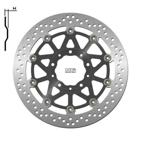 NG1633G TARCZA HAMULCOWA PRZÓD KAWASAKI Z1000/ZZR1