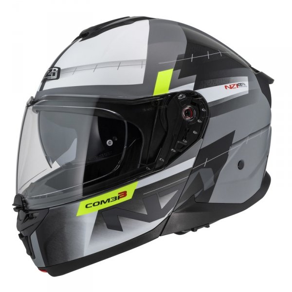 Kask Motocyklowy NZI Combi 3 Duo Metric Nardo Grey White Matt