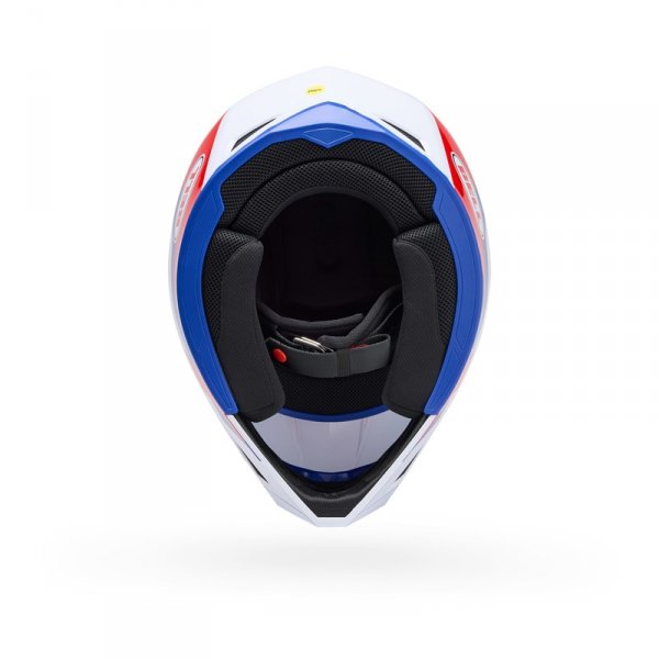 Kask Motocyklowy Bell Mx-10 Mips Dyno Red White