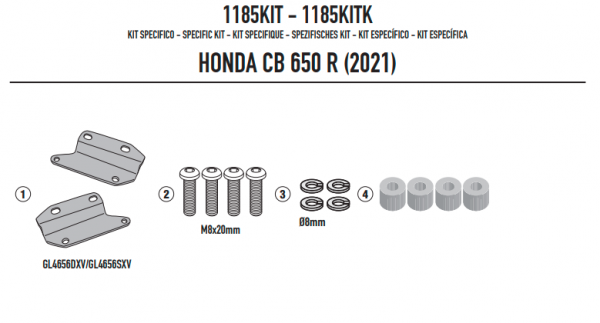 KAPPA ADAPTER DO MONTAŻU STELAŻA POD SAKWY TE1185