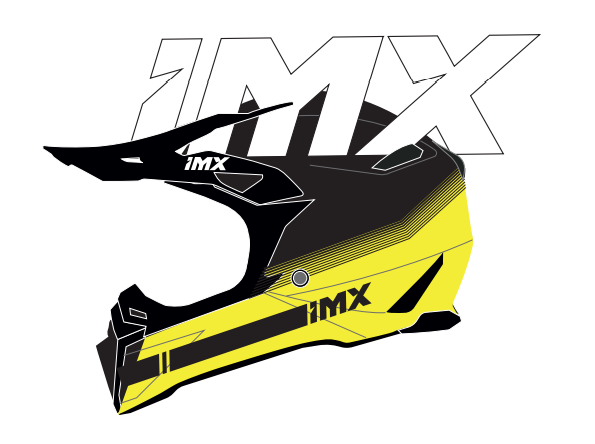 IMX KASK OFF-ROAD FMX-02 BLACK/FLUO YELLO/WH GLOSS