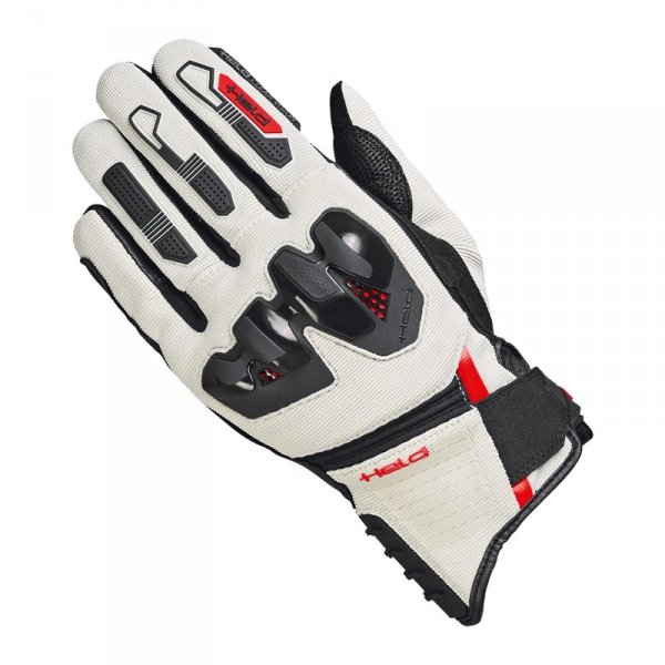 HELD RĘKAWICE SKÓRZANE SAMBIA II BLACK/GREY/RED
